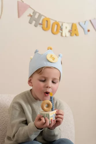 Little Dutch gyerek születésnapi korona számokkal - kék