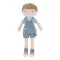 Little Dutch Jim baba - 35 cm, 0–2 év, Little Dutch Jim baba 35 cm — a vagány fiú baba kék kertészn, Többszínű