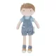 Little Dutch Jim baba - 35 cm, 0–2 év, Little Dutch Jim baba 35 cm — a vagány fiú baba kék kertészn, Többszínű
