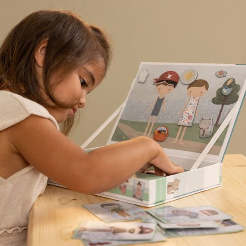 Little Dutch mágneses öltözető játék Rosa&Jim