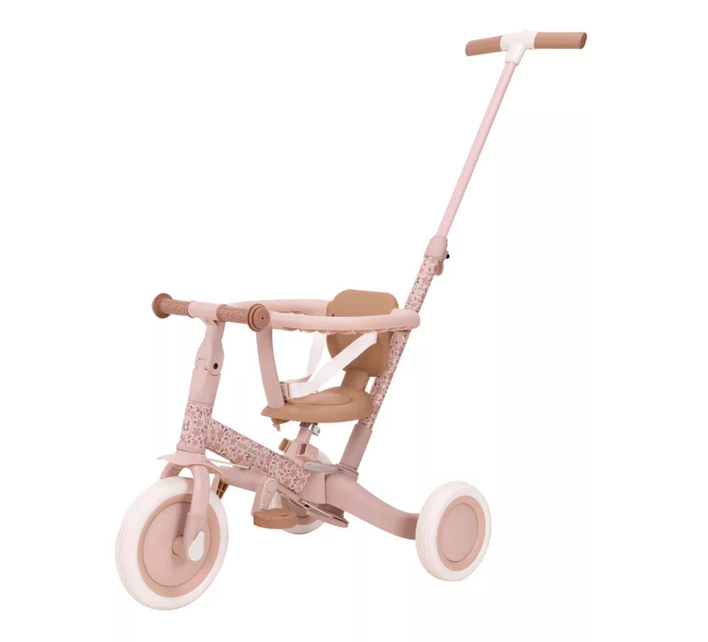 Little Dutch szülőkormányos tricikli - Fairy Floral – fő nézet