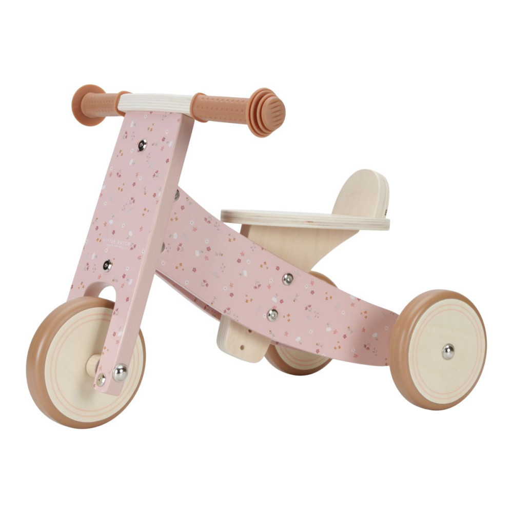 Little Dutch fa tricikli - kis pink virágok – fő nézet