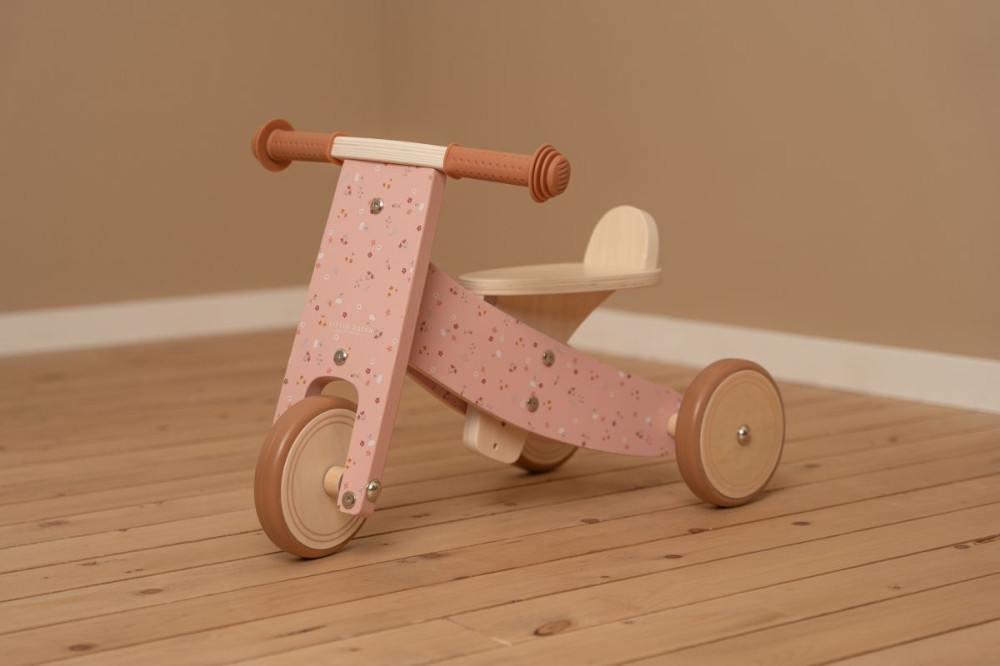 Little Dutch fa tricikli - kis pink virágok – alternatív kép 1