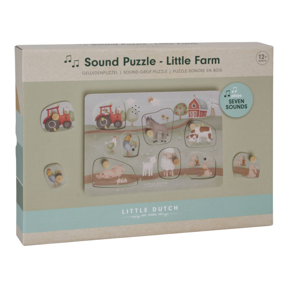 Little Dutch hangos puzzle - Little Farm – alternatív kép 2