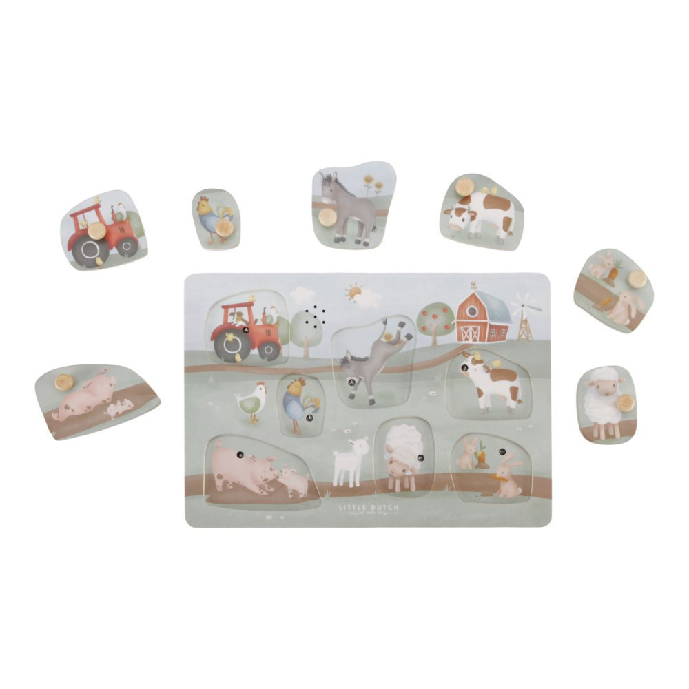 Little Dutch hangos puzzle - Little Farm – alternatív kép 3