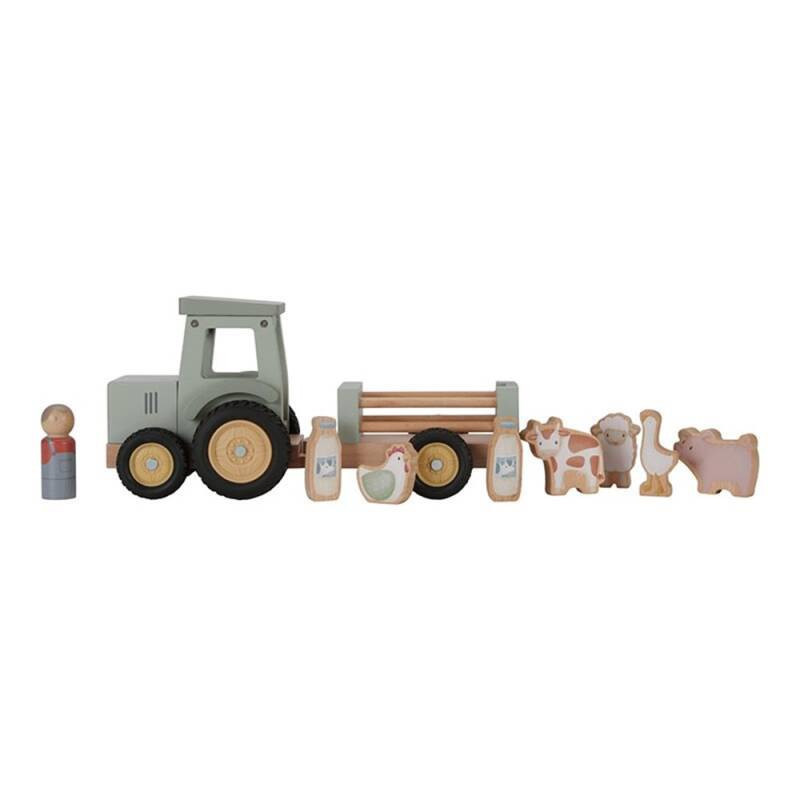 Little Dutch traktor utánfutóval - Little Farm – alternatív kép 1