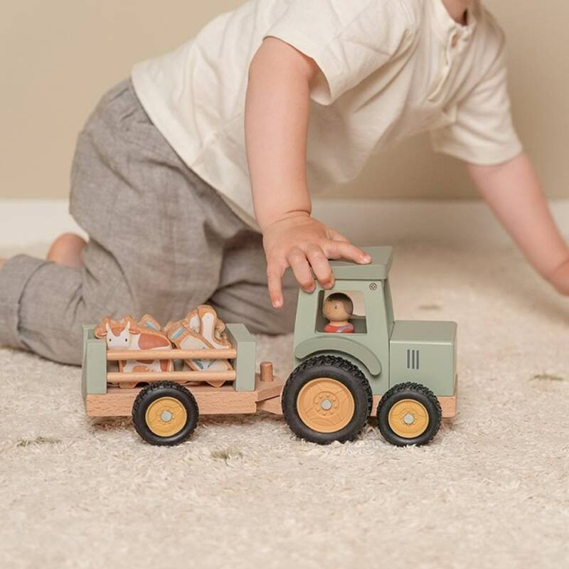 Little Dutch traktor utánfutóval - Little Farm – alternatív kép 2