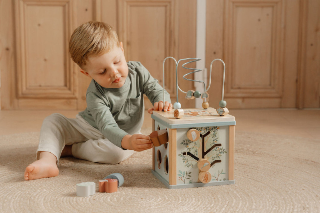 Little Dutch készségfejlesztő kocka - Forest Friends – alternatív kép 1