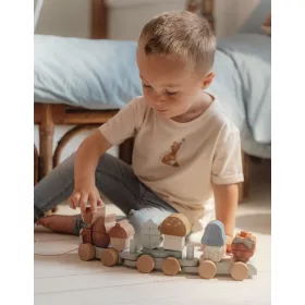 Little Dutch vonat építőelemekkel mókus - Forest Friends