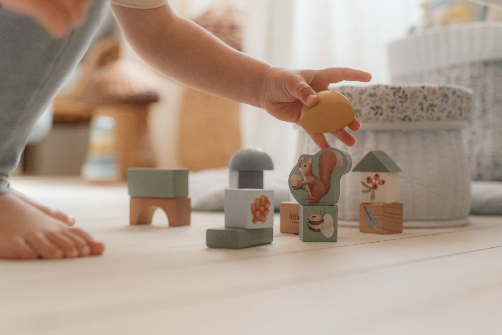Little Dutch fa építőkocka 50 db - Forest Friends – alternatív kép 2