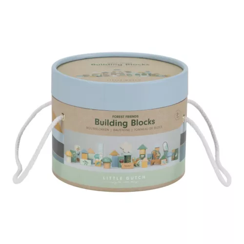 Little Dutch fa építőkocka 50 db - Forest Friends