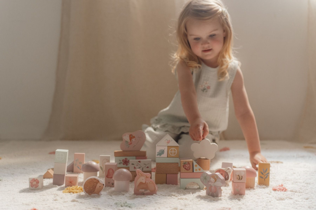 Little Dutch fa építőkocka 50 db - Fairy Garden – alternatív kép 1