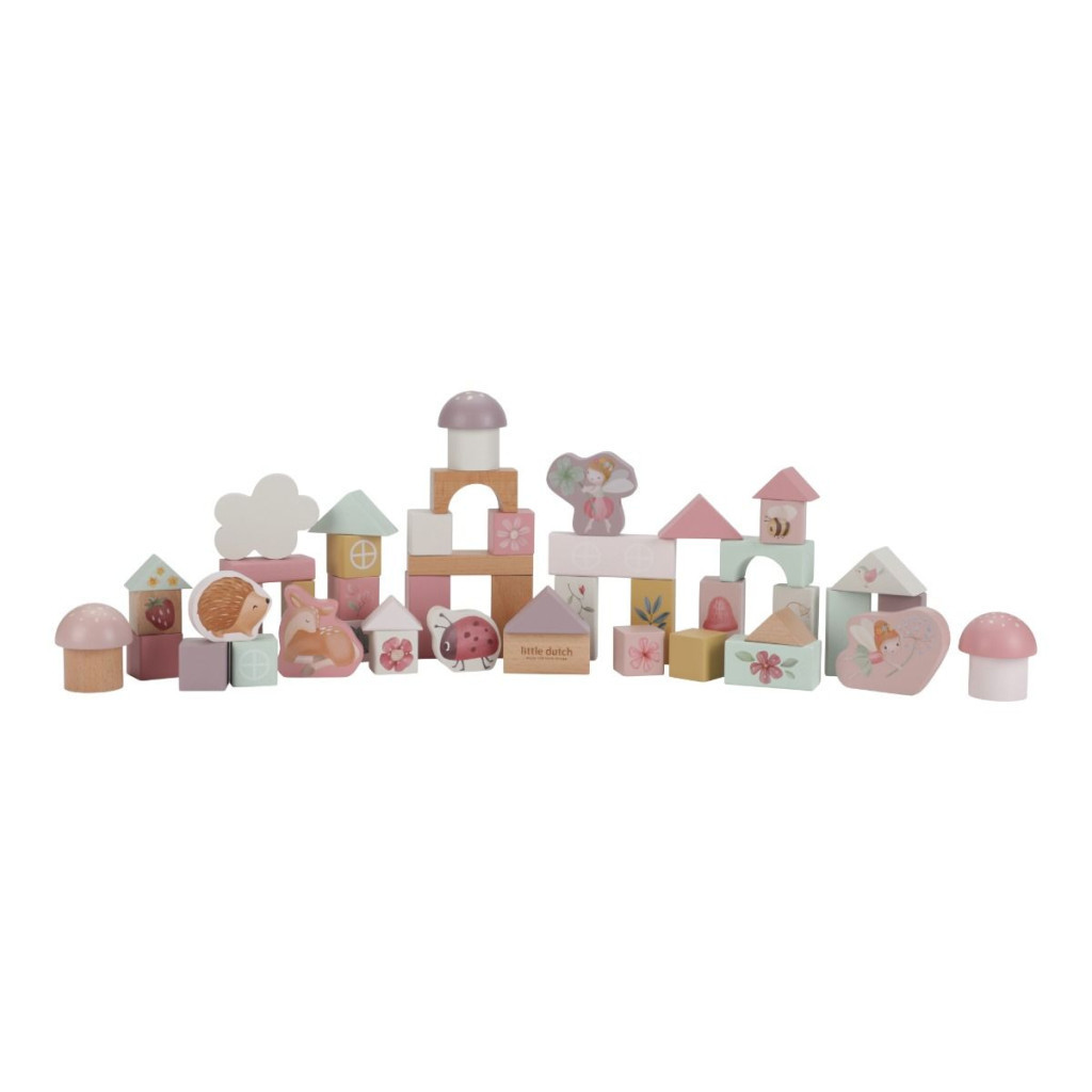 Little Dutch fa építőkocka 50 db - Fairy Garden – alternatív kép 2