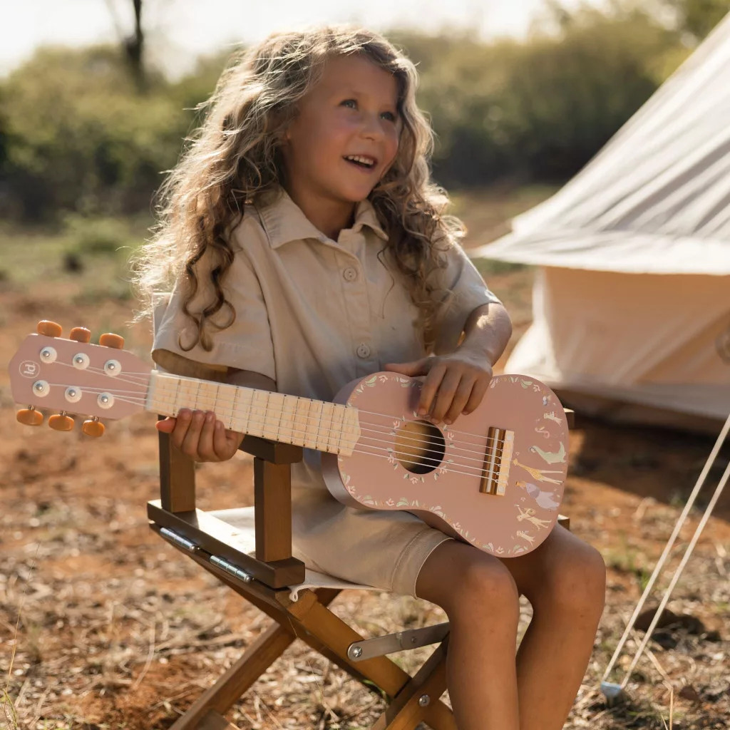 Little Dutch játék gitár pink - Safari Friends – alternatív kép 1