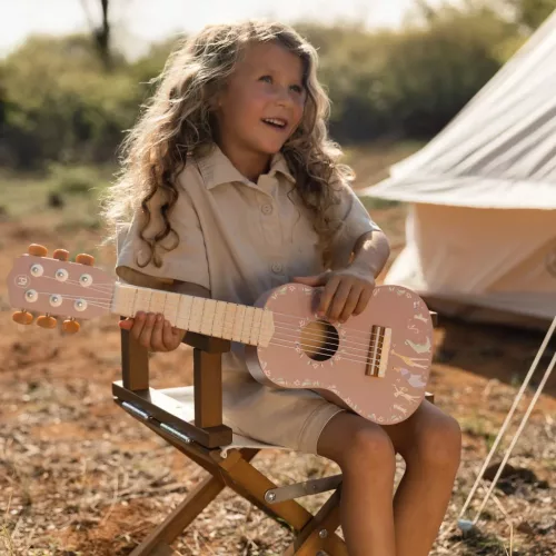 Little Dutch játék gitár pink - Safari Friends