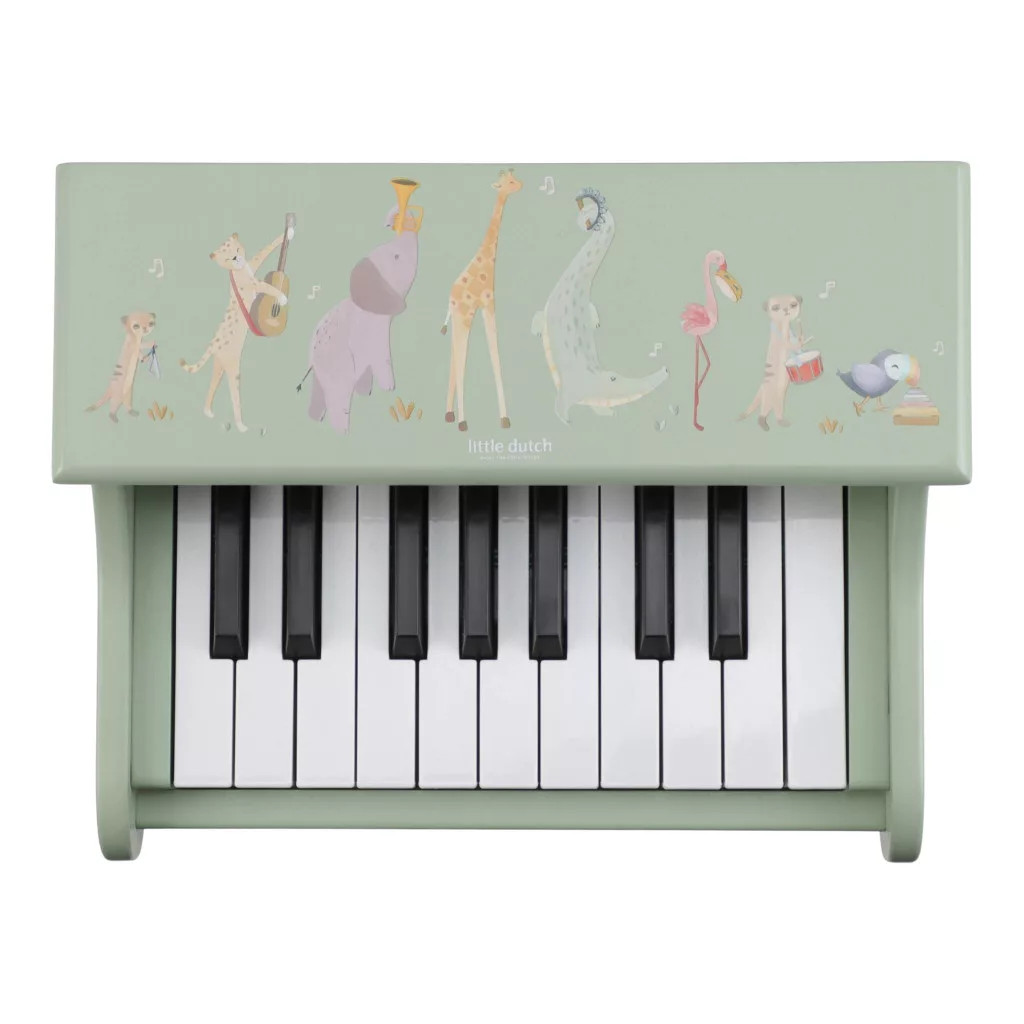 Little Dutch elektronikus zongora zöld - Safari Friends – alternatív kép 2