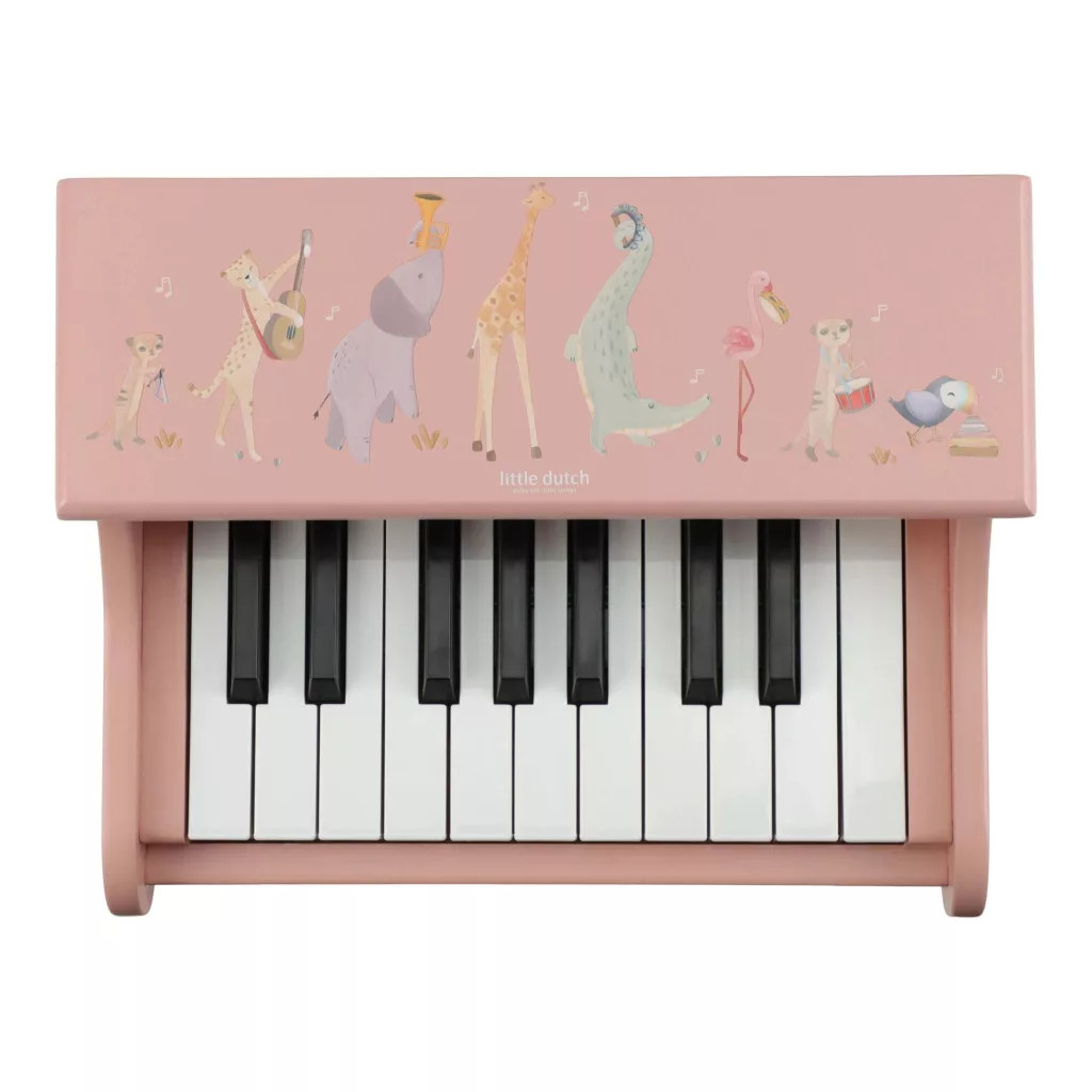 Little Dutch elektronikus zongora pink - Safari Friends – alternatív kép 2