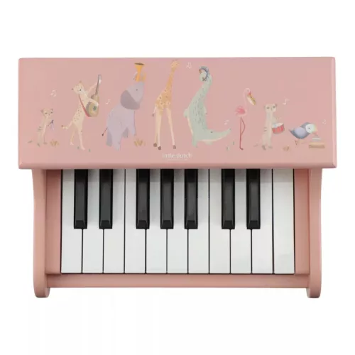 Little Dutch elektronikus zongora pink - Safari Friends