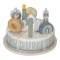 Little Dutch szülinapi torta - kék, 6–8 év, Vegyes anyag