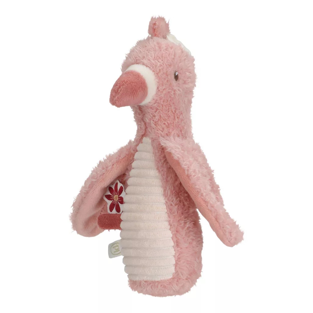 Little Dutch plüss csörgő flamingó-Safari Friends – fő nézet