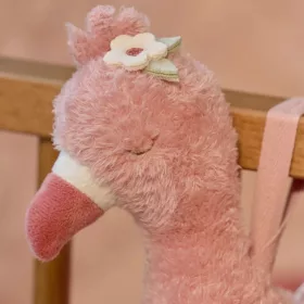 Little Dutch felhúzható zenélő flamingó-Safari Friends, 0–2 év, Többszínű