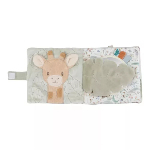 Little Dutch textil babakönyv nagy - Safari Friends, 0–2 év, Többszínű