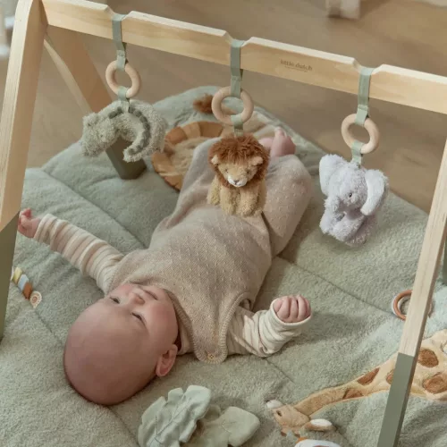 Little Dutch babatornáztató - Safari Friends, 0–2 év, Többszínű