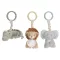 Little Dutch felfűzhető rezgő plüss játék(3db) - Safari Friends, 0–2 év, Többszínű