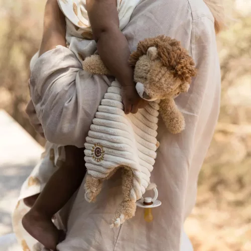 Little Dutch szundikendő oroszlán - Safari Friends, 0–2 év, Többszínű