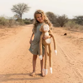 Little Dutch plüss majom XL- Safari Friends, 0–2 év, Többszínű