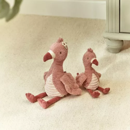 Little Dutch plüss flamingó 35 cm - Safari Friends, 0–2 év, Többszínű