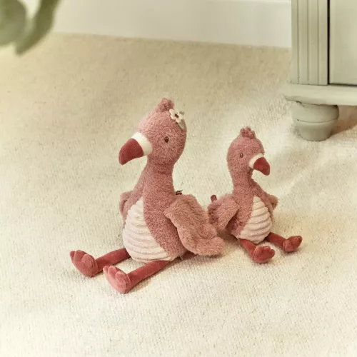 Little Dutch plüss flamingó 17 cm - Safari Friends, 0–2 év, Többszínű