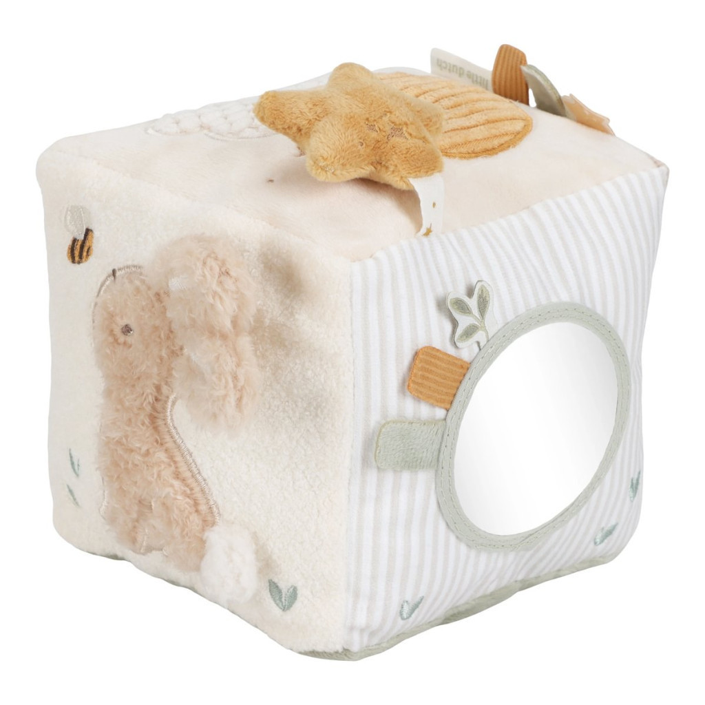 Little Dutch készségfejlesztő plüss kocka - Newborn Naturals – fő nézet