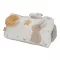 Little Dutch plüss készségfejlesztő háromszög - Newborn Naturals, 0–2 év, Többszínű