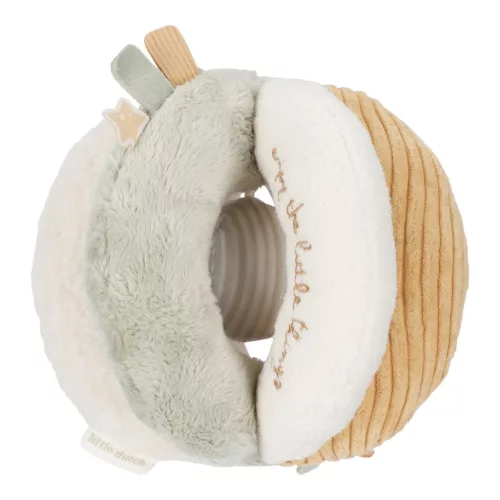 Little Dutch készségfejlesztő plüss labda - Newborn Naturals, 0–2 év, Többszínű
