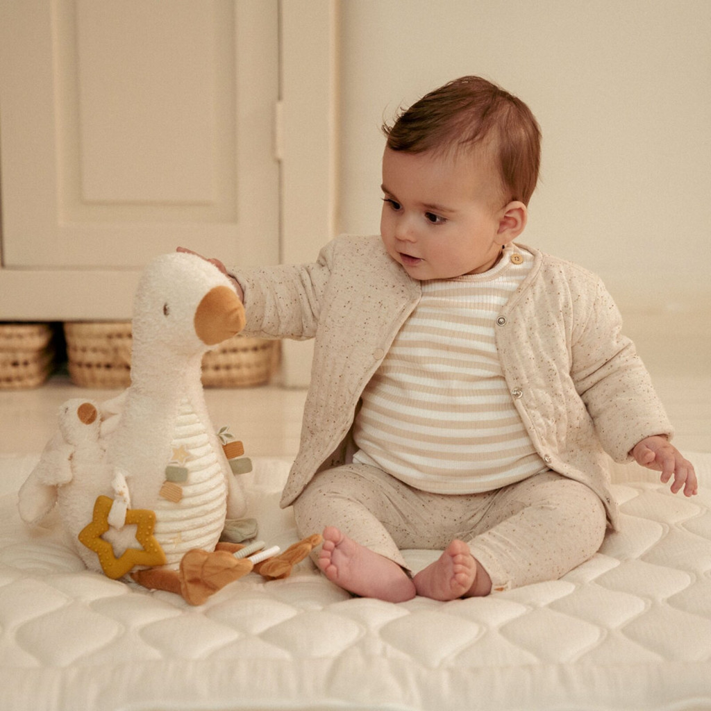 Little Dutch activity plüss gúnár - Newborn Naturals – alternatív kép 1