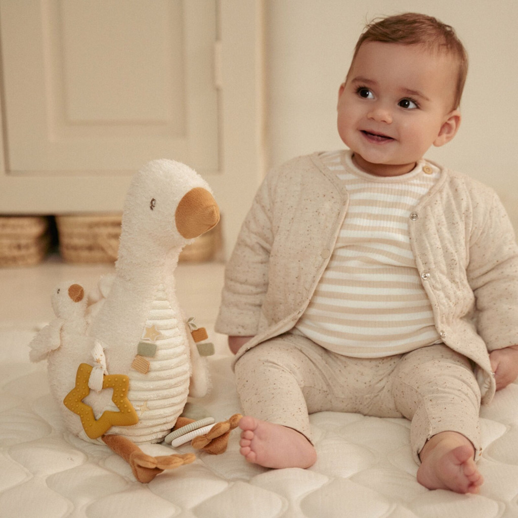 Little Dutch activity plüss gúnár - Newborn Naturals – alternatív kép 2