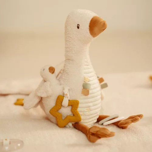 Little Dutch activity plüss gúnár - Newborn Naturals, 0–2 év, Többszínű