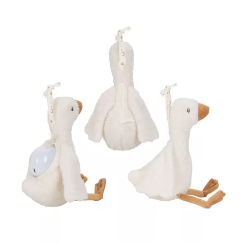 Little Dutch alvást segítő zenélő gúnár éjjeli fénnyel - Newborn Naturals, 0–2 év, Többszínű