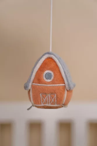 Little Dutch zenélő körforgó natúr fa vázzal -  Little Farm