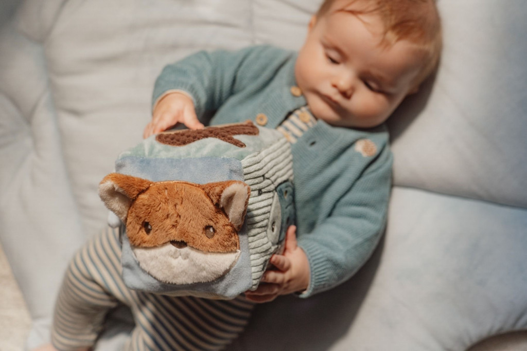 Little Dutch készségfejlesztő plüss kocka - Forest Friends – alternatív kép 1