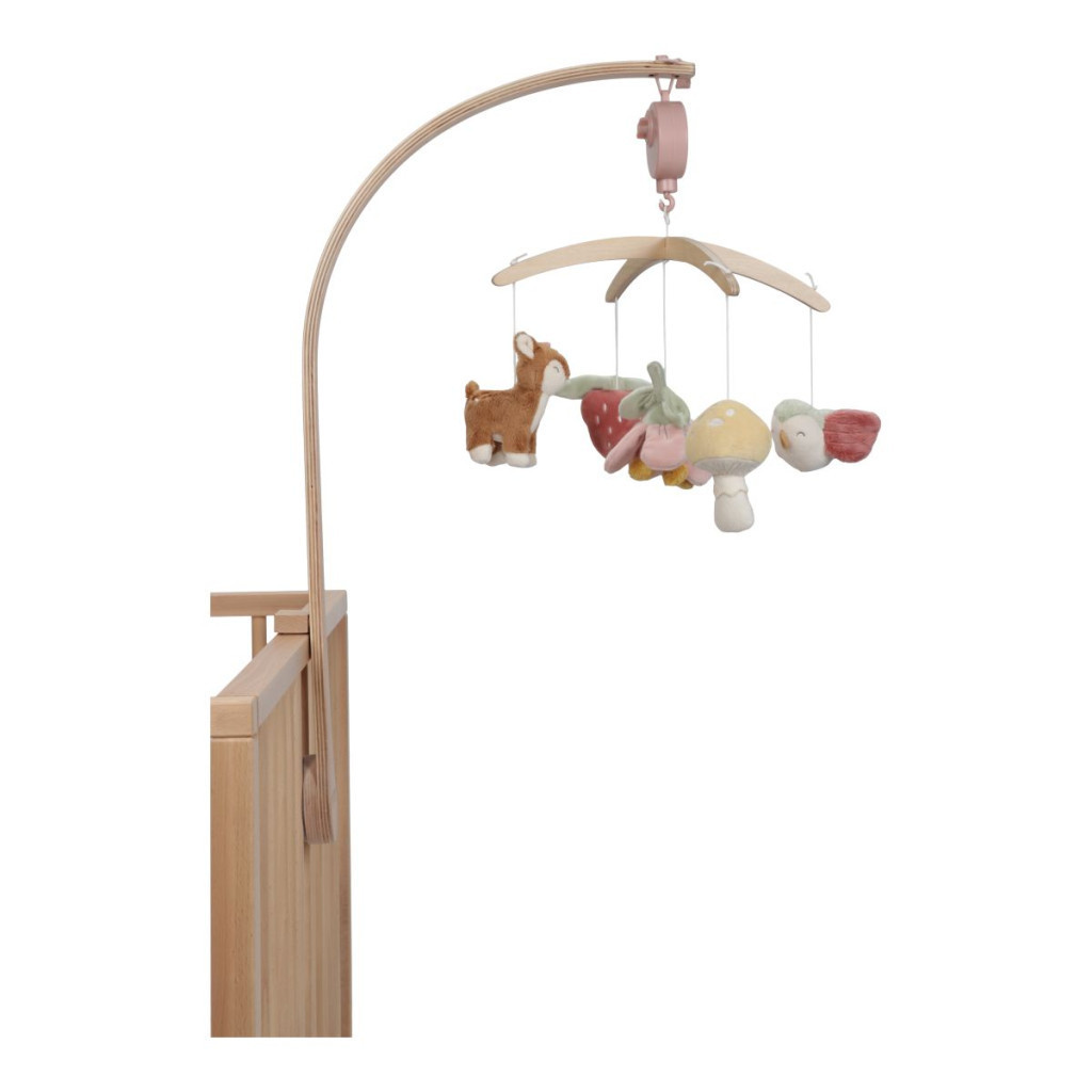 Little Dutch zenélő körforgó natúr fa vázzal - Fairy Garden – fő nézet
