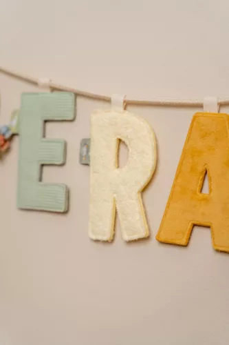 Little Dutch felfűzhető textil betű G