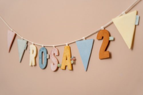 Little Dutch felfűzhető textil betű H