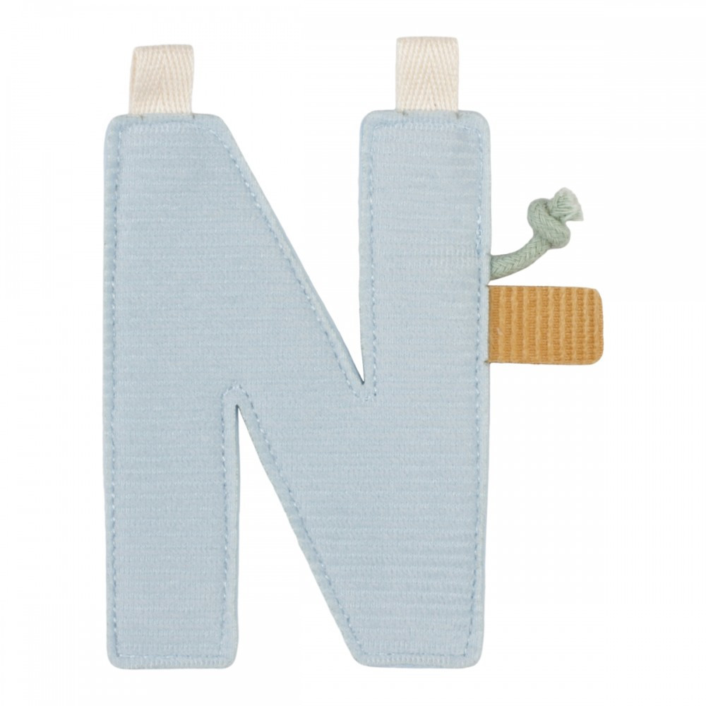 Little Dutch felfűzhető textil betű N – fő nézet