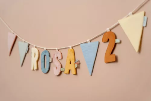 Little Dutch felfűzhető textil betű U