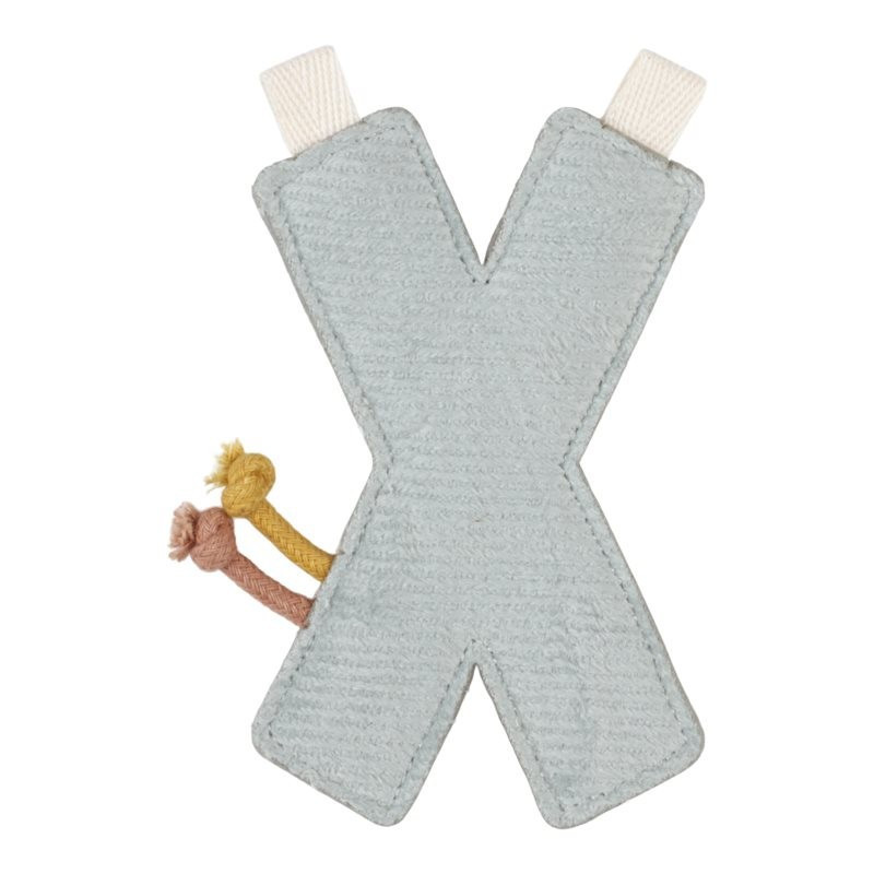 Little Dutch felfűzhető textil betű X – fő nézet