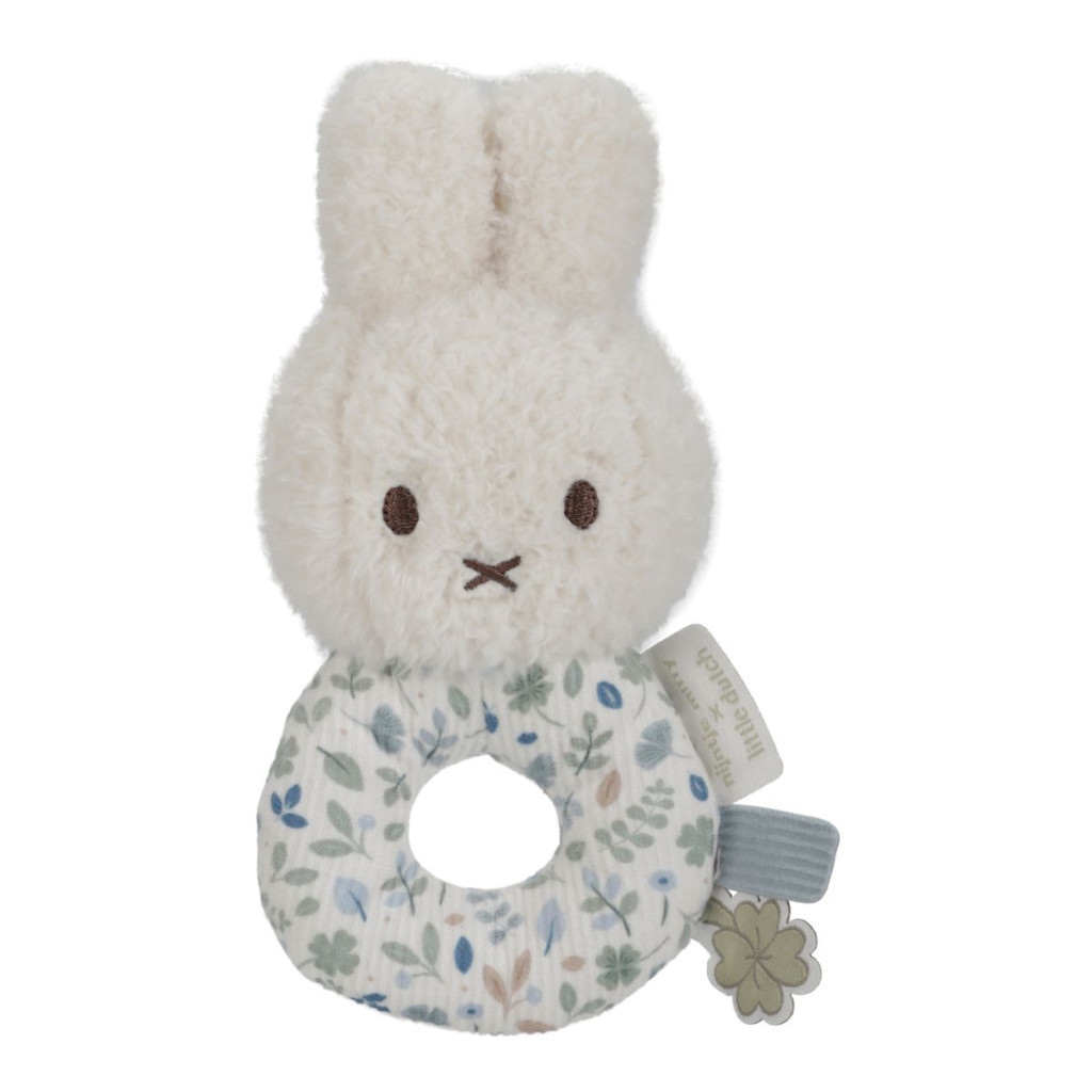 Little Dutch Miffy plüss csörgő - Lucky Leaves – fő nézet