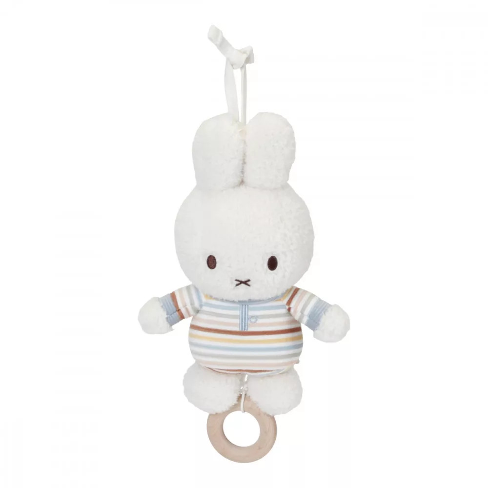 Little Dutch miffy felhúzható zenélő babajáték - vintage csíkos – fő nézet