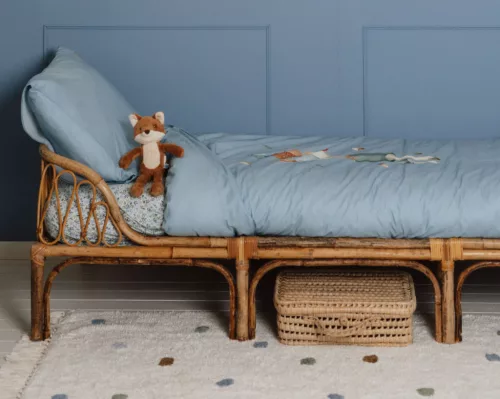 Little Dutch gyerekszőnyeg kék pöttyös 120x170 cm